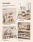 SONGMICS Spice Rack Set, 4-Tier, Metal, Matte White