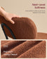 VASAGLE Boucle Dining Chairs Set of 2 Modern Mid Century Coffee Brown