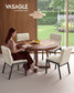 VASAGLE Dining Chairs Set of 4 – Cream White, Matte Black