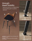VASAGLE Synthetic Leather Dining Chair with Storage Pocket – Caramel Brown
