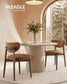 VASAGLE Wooden Dining Chairs Set of 4, Caramel Brown