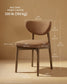 VASAGLE Wooden Dining Chairs Set of 4, Caramel Brown