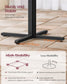 VASAGLE Dining Table – Ebony Black