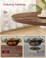 VASAGLE Water-Resistant Dining Table for 4 People – Somber Walnut