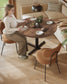 VASAGLE Water-Resistant Dining Table for 4 People – Somber Walnut
