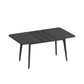 VASAGLE Maezo Extendable Dining Table for 4/6/8 – Charcoal Gray