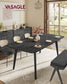 VASAGLE Maezo Extendable Dining Table for 4/6/8 – Charcoal Gray