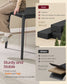 VASAGLE Maezo Extendable Dining Table for 4/6/8 – Charcoal Gray