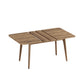 VASAGLE Maezo Extendable Dining Table for 4/6/8 – Honey Brown