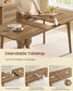 VASAGLE Maezo Extendable Dining Table for 4/6/8 – Honey Brown