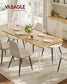 VASAGLE Modern Large Dining Table with Heat Resistant Tabletop – Oak