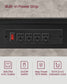 VASAGLE Bakers Rack with Charging Station – Heather Greige, Ink Black