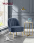 VASAGLE Accent Chair, Velvet Vanity Chair with Metal Legs, Shell-Shaped Back, Wide Seat | ULAC017Q01