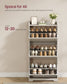 VASAGLE Shoe Cabinet with 3 Flip Drawers, Shoe Organizer – Oatmeal Beige
