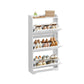 VASAGLE Shoe Cabinet with 3 Flip Drawers, Shoe Organizer – Cloud White