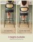 VASAGLE Bar Stools Set of 4 – Ink Black
