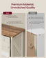VASAGLE Farmhouse Six Cube Storage Organizer with Legs Cloud White and Warm Brown – Cloud White, Warm Brown
