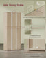 VASAGLE Custos Bookshelf, 5-Tier Bookcase, Open Storage Shelf, 9.4 X 23.6 X 52.8 Inches – Natural Beige