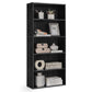 VASAGLE Bookshelf, 23.6 Inches Wide, 5-Tier Open Bookcase with Adjustable Storage Shelves – Ebony Black
