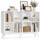 VASAGLE Mid-Century Modern 8-Cube Bookshelf – Cloud White – 9.4''D x 47.1''W x 30.3''H