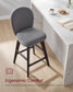 VASAGLE Bar Stools Set of 4 – Slate Gray