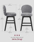 VASAGLE Bar Stools Set of 4 – Slate Gray