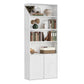 SONGMICS HOME Home Book Shelf 6-Tier Floor Standing Bookcase 70.4 Inches Tall Snow White