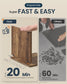 SONGMICS HOME Shoe Cabinet with 2 Flip Drawers Honey Brown