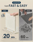 SONGMICS HOME Shoe Cabinet, Snapsemble Superfast Assembly – Cloud White and Warm Brown