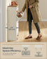 SONGMICS HOME Shoe Cabinet, Snapsemble Superfast Assembly – Cloud White and Warm Brown