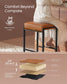 VASAGLE Ekho Collection Bar Stools Set of 3, Caramel Brown