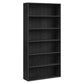 VASAGLE 6-Tier Bookshelf, Storage Organizer, 31.5 X 9.5 X 63.3 Inches Particleboard and MDF – Ebony Black