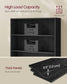 VASAGLE 6-Tier Bookshelf, Storage Organizer, 31.5 X 9.5 X 63.3 Inches Particleboard and MDF – Ebony Black