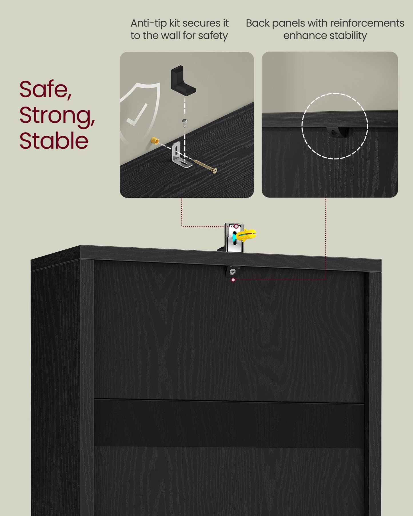 VASAGLE Bookshelf, 8 Cubes Storage Organizer