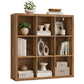 VASAGLE 9-Cube Bookshelf, Adjustable Storage Shelf Modern Display Cabinet for Living Room Storage – Honey Brown