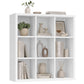 VASAGLE 9-Cube Bookshelf, Adjustable Storage Shelf Modern Display Cabinet for Living Room Storage – Cloud White