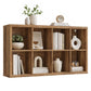 VASAGLE 8-Cube Bookshelf, Adjustable Storage Shelf Modern Display Cabinet for Living Room Storage – Honey Brown