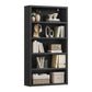 VASAGLE 5-Tier Bookshelf, Minimalist Bookcase with Adjustable Shelves Room Storage – Ebony Black