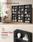 VASAGLE 6-Tier Bookshelf, Minimalist Bookcase with Adjustable Shelves Room Storage – Ebony Black
