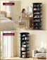 VASAGLE 7-Tier Rotating Shoe Rack Tower, Free Standing 360 Degree Spinning Shoe Organizer – Black