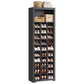 VASAGLE Tall Ten Tier Shoe Storage Cabinet Ink Black