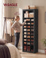 VASAGLE Tall Ten Tier Shoe Storage Cabinet Ink Black