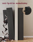 VASAGLE Tall Ten Tier Shoe Storage Cabinet Ink Black
