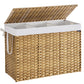 VASAGLE 52.8 Gallon (200 L) Synthetic Rattan Clothes Laundry Basket with Lid and Handles Goose Yellow – Natural