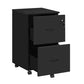 VASAGLE 2-Drawer Rolling File Cabinet – Ink Black