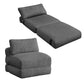 VASAGLE Folding Sofa Bed, Convertible Chair Bed with Pillow, Sleeper Chair – Lead Gray