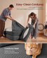 VASAGLE Folding Sofa Bed, Convertible Chair Bed with Pillow, Sleeper Chair – Lead Gray
