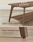 VASAGLE Maezo Collection Coffee Table 2-Tier Center Table 21.7 X 39.4 X 17.7 Inches Chestnut Brown – Honey Brown