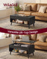 VASAGLE Lift Top Coffee Table with Hidden Storage – Charcoal Gray