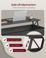 VASAGLE Lift Top Coffee Table with Hidden Storage – Charcoal Gray